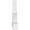 Ekena Millwork Alberta Architectural Grade PVC Gable Bracket, 108"W x 40 1/2"H x 6"D x 6"F, 9/12 Pitch GBP108X41X0606ALB00 - alternate 3